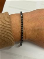 Bracelet John Richmond Homme in Titane Diamante Lab Grown 5.40 Ct JRTM08BB - JRTM08BB